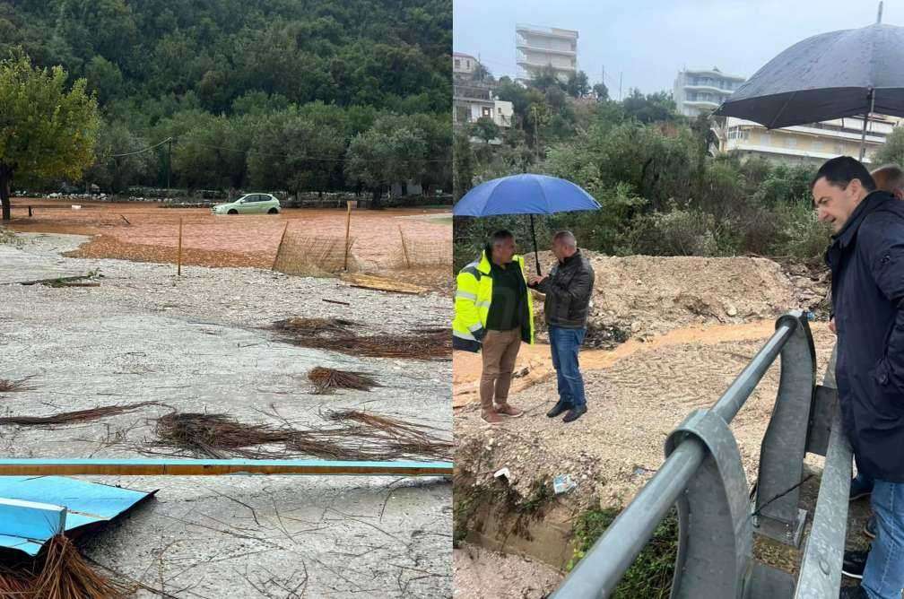 Έντονες βροχοπτώσεις στη Χειμάρρα – Άμεση κινητοποίηση των δημοτικών υπηρεσιών