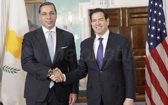 Συνάντηση Ρούμπιο με Κύπριο ΥΠΕΞ: Συζήτησαν για ενέργεια, Κυπριακό, Μέση Ανατολή