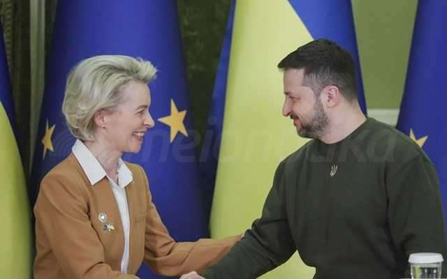 Τηλεφωνική επικοινωνία Φον ντερ Λάιεν-Ζελένσκι με επίκεντρο την περαιτέρω στήριξη της ΕΕ στην Ουκρανία