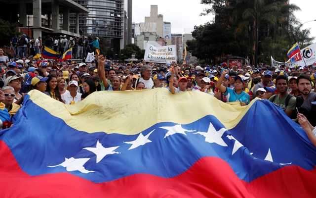 Βενεζουέλα: Διαδήλωση εναντίον των απειλών από τις ΗΠΑ